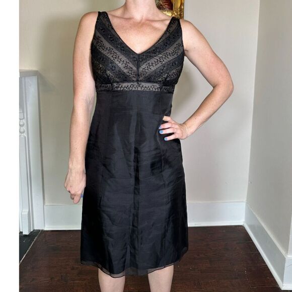 Vintage Ann Taylor 100% Silk Dress Size 6 - Picture 2 of 5